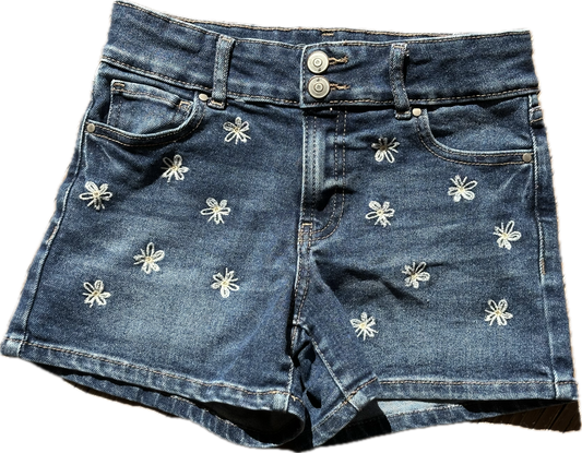 Girls Daisy Denim Shorts