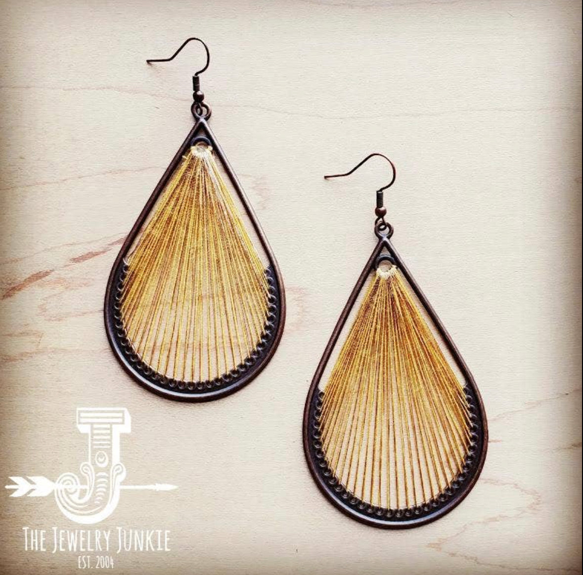 Woven Teardrop Earrings