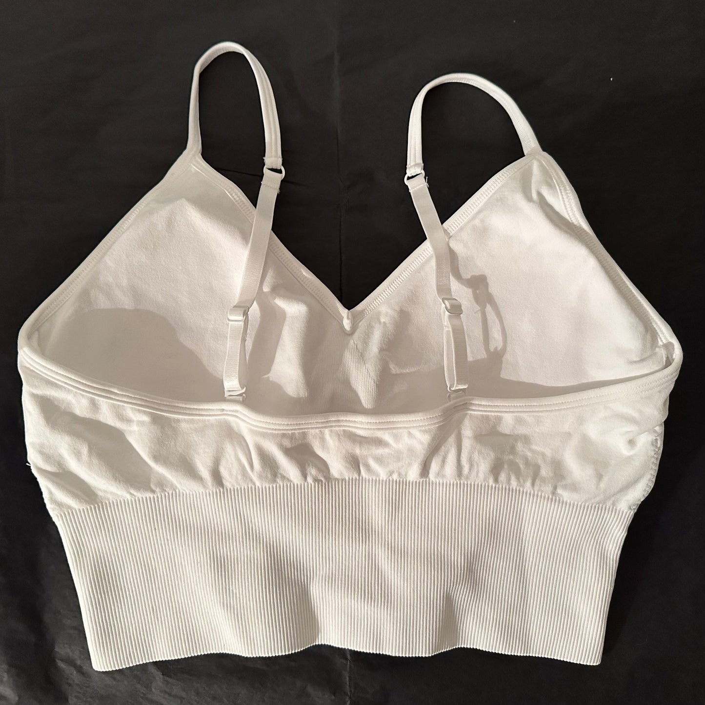 White Seamless Cami Crop