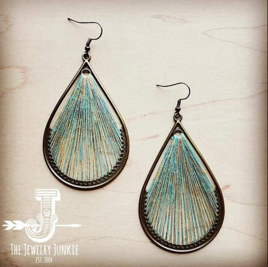 Woven Teardrop Earrings