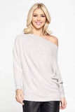 Off the Shoulder Sweater Knit Top